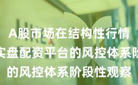 A股市场在结构性行情阶段中中实盘配资平台的风控体系阶段性观察
