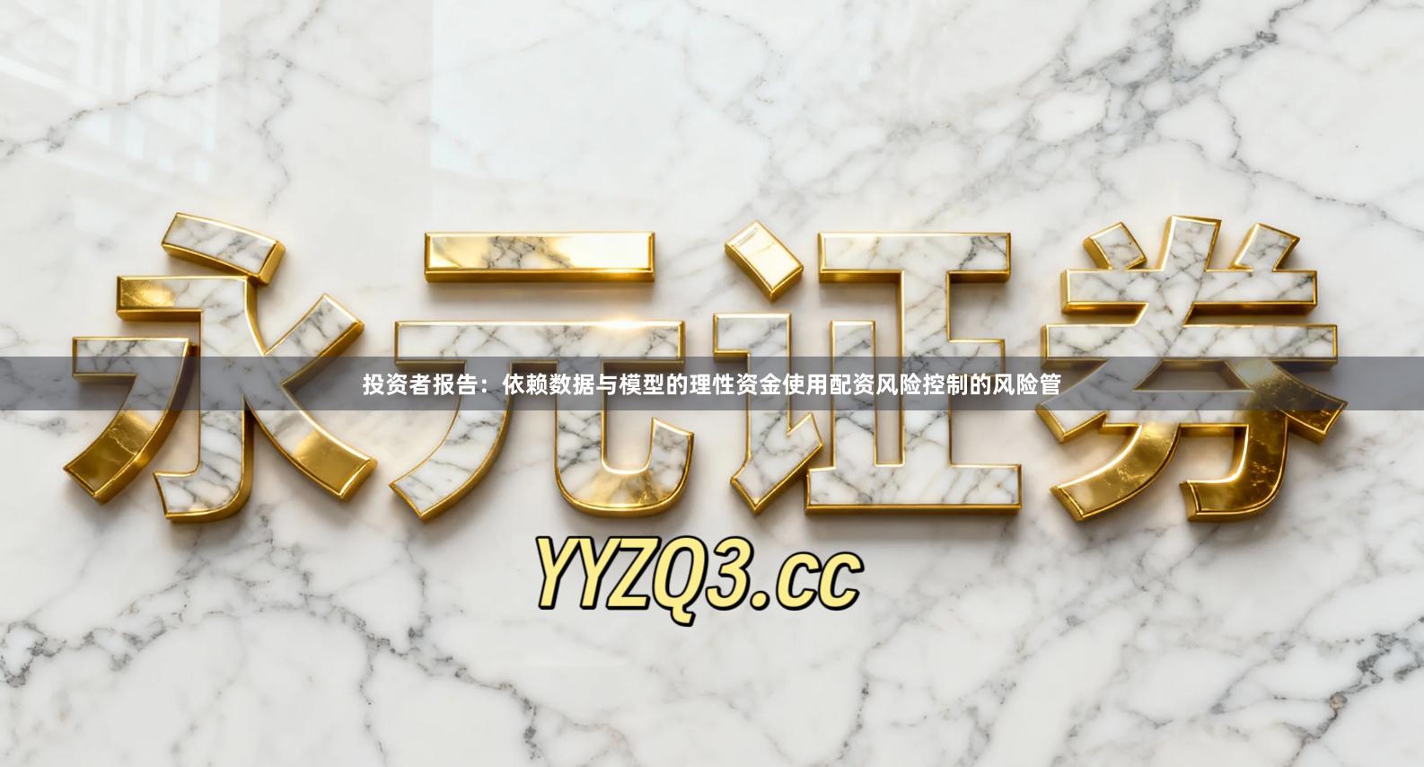 投资者报告：依赖数据与模型的理性资金使用配资风险控制的风险管